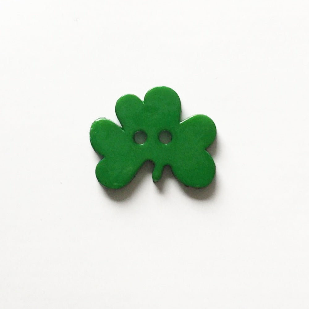 Trucraft - 21mm Green Shamrock Buttons - Two Hole - Pack of 50 – www ...