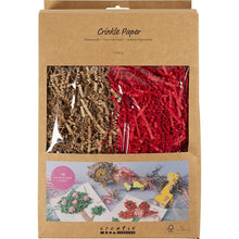 Load image into Gallery viewer, Creativ - Craft Crinkle Paper - Brown &amp; Red -  100g Pack
