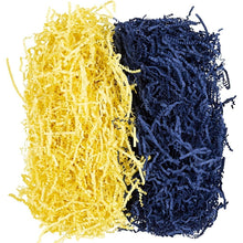 Load image into Gallery viewer, Creativ - Craft Crinkle Paper - Navy Blue &amp; Yellow -  100g Pack
