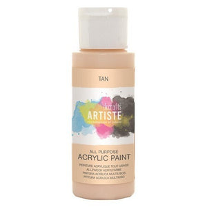 Docrafts Artiste Tan Acrylic Paint | 2oz Warm Sandy Craft Paint – www ...