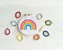 Load image into Gallery viewer, DoCrafts – Simply Make – Cross Stitch Kit: Boho Rainbow
