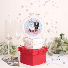 Load image into Gallery viewer, DoCrafts – Simply Make – Cross Stitch Kit: Bride &amp; Groom
