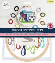 Load image into Gallery viewer, DoCrafts – Simply Make – Cross Stitch Kit: Football
