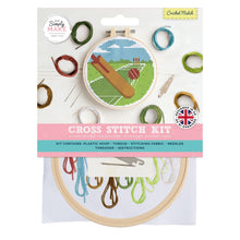 Load image into Gallery viewer, DoCrafts – Simply Make – Cross Stitch Kit: Cricket Match
