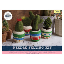 Load image into Gallery viewer, Simply Make - Needle Felting Kit - Cactus 4 Pack
