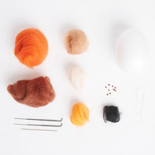 Load image into Gallery viewer, Simply Make - Halloween Needle Felting Kit - Pumpkin Latte
