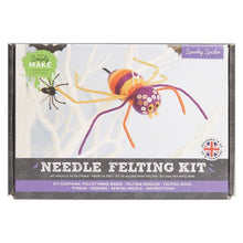Load image into Gallery viewer, Simply Make - Halloween Needle Felting Kit - Spooky Spider
