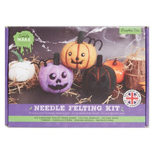 Load image into Gallery viewer, Simply Make - Halloween Needle Felting Kit - Pumpkin Trio
