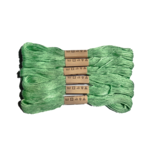 Trucraft - Embroidery Cross Stitch Thread - Colour Safe - 6 Skein Pack - Fern Green