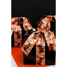 Load image into Gallery viewer, Berisfords - Halloween Ghouls Orange Satin Ribbon - 40mm x 25m Reel
