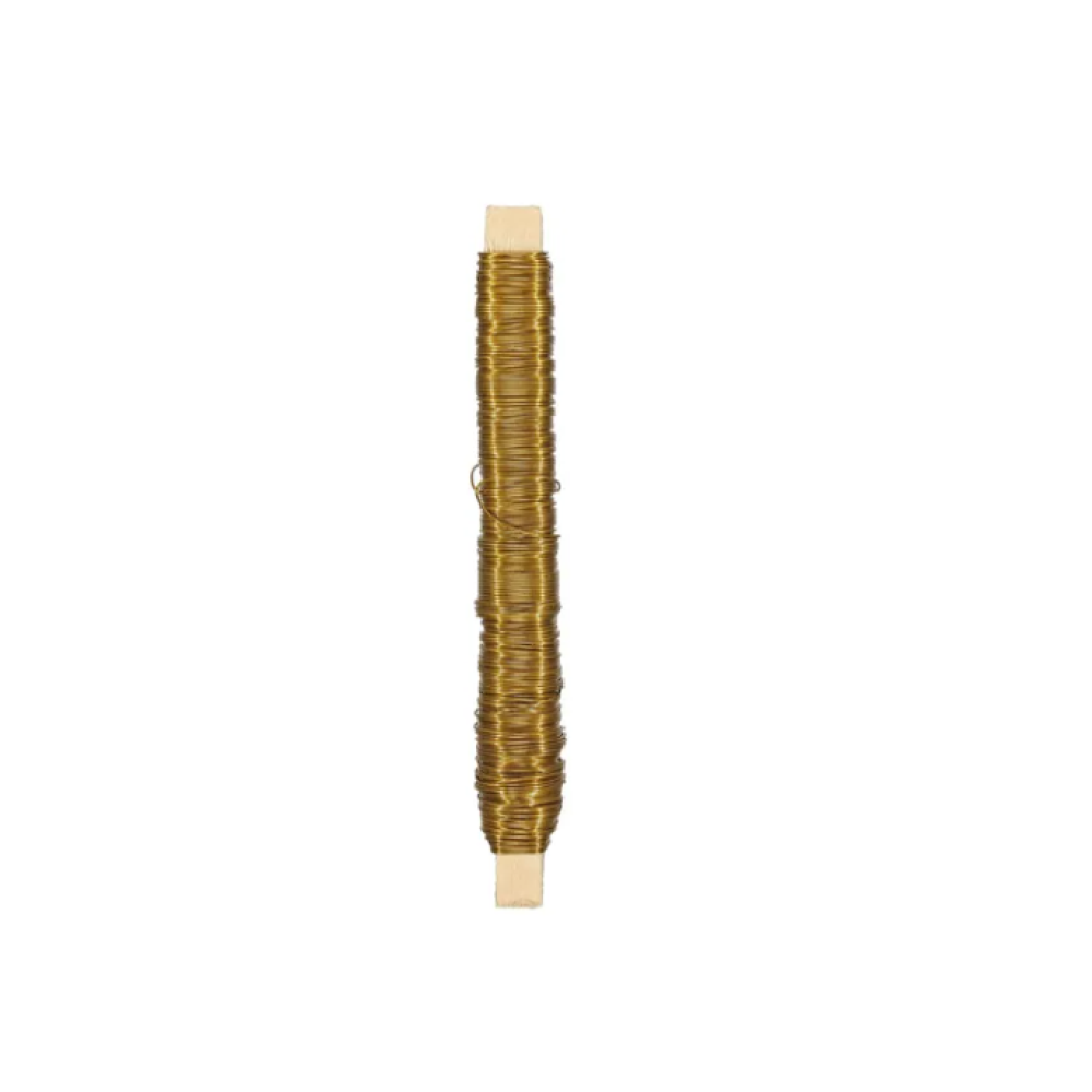 Trucraft - Metallic Binding Wire - 0.5mm Wide - 50g Stick - Gold