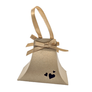 Trucraft - Wedding Favour Boxes - Handbags - Gold Pearlescent - Pack of 10