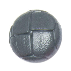 Trucraft - 15mm - Leather Look Football Shank Buttons - Pack of 5 - Grey