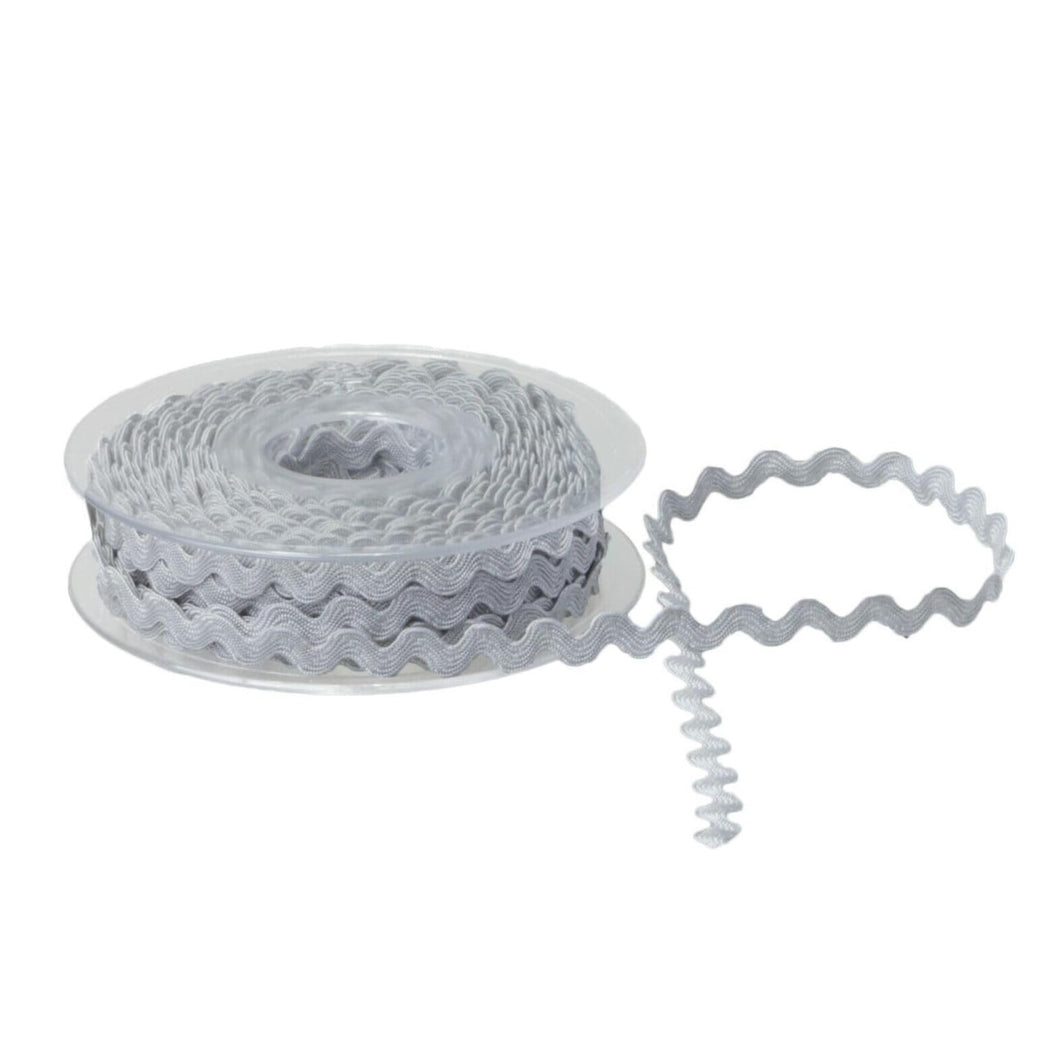 Trucraft - Ric Rac Trim - GREY - 6mm Wide - 5 Metre Length