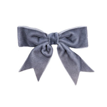 Load image into Gallery viewer, Trucraft - 8.5cm Velvet Ribbon Double Craft Bows - Grey - Pack of 5
