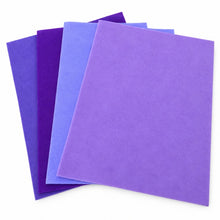 Load image into Gallery viewer, Habicraft - A4 Acrylic Felt Sheets - Purples - Pack of 8 Sheets

