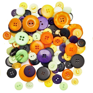 Trucraft - Craft Buttons - Halloween Mix - Assorted Sizes - 95g Pack ...