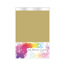 Load image into Gallery viewer, Habicraft A4 Gold Mirror Card: 10 Sheets, 250gsm Premium Cardstock
