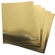 Load image into Gallery viewer, Habicraft A4 Gold Mirror Card: 10 Sheets, 250gsm Premium Cardstock
