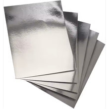 Load image into Gallery viewer, Habicraft A4 Silver Mirror Card: 10 Sheets, 250gsm Premium Cardstock
