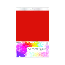 Load image into Gallery viewer, Habicraft A4 Red Mirror Card: 10 Sheets, 250gsm Premium Cardstock
