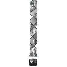 Load image into Gallery viewer, Habicraft - SIlver Skulls Black Wired Organza Ribbon - 63mm Wide  x 9.14m Reel

