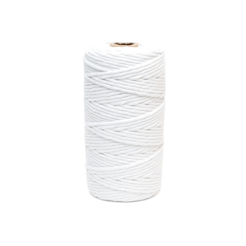 Habicraft - Macrame Cord - 100% Cotton - 3mm Wide x 100m - White