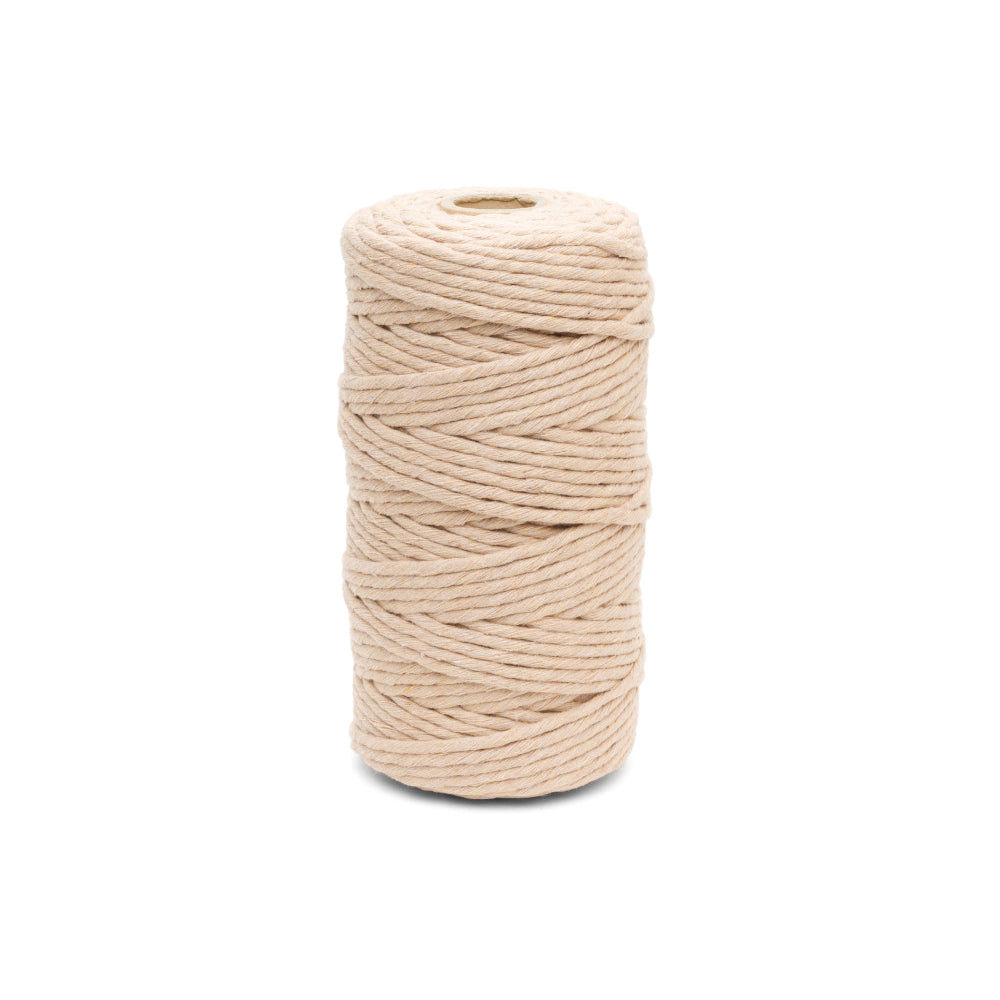 Habicraft - Macrame Cord - 100% Cotton - 3mm Wide x 100m - Natural