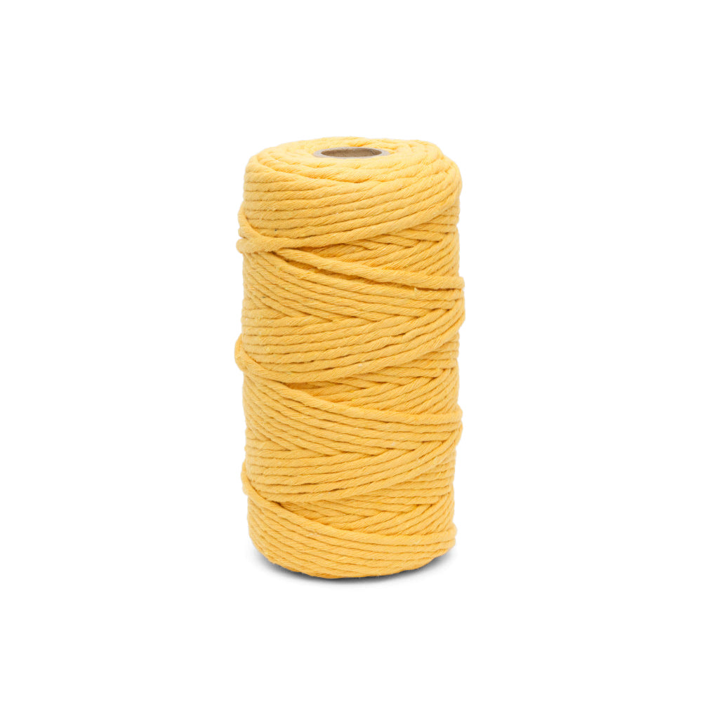 Habicraft - Macrame Cord - 100% Cotton - 3mm Wide x 100m - Mustard