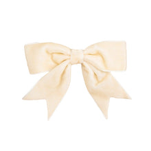 Load image into Gallery viewer, Trucraft - 8.5cm Velvet Ribbon Double Craft Bows - Ivory - Pack of 5
