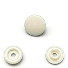 Load image into Gallery viewer, Trucraft Plastic Snaps Size 20 T5 - B22 Glossy Ivory (50 Sets)

