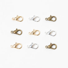 Load image into Gallery viewer, Trucraft – Bronze Jewellery Lobster Clasps: 10mm (Pack of 50)
