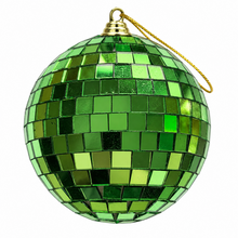 Load image into Gallery viewer, Trucraft - Disco Ball Christmas Tree / Wreath Bauble - Green - 8cm
