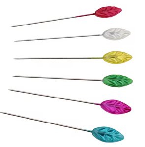 Trucraft - Sewing Pin Wheel - Leaf Shape - Long Length x 30 Pieces
