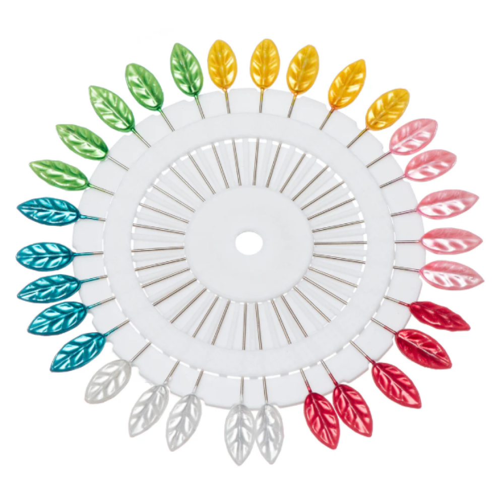 Trucraft - Sewing Pin Wheel - Leaf Shape - Long Length x 30 Pieces