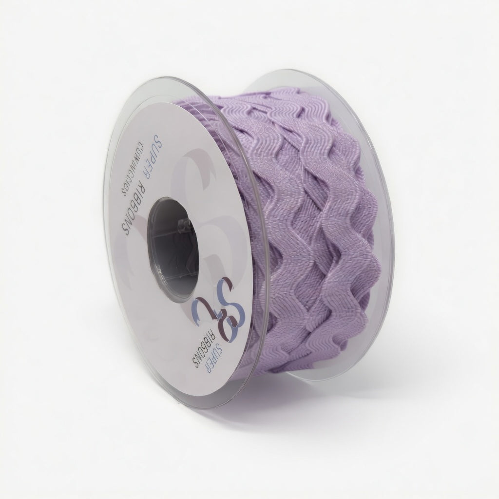 Grosgrain Ribbon Ric Rac Super Ribbons - Ric Rac Trim - Lilac - 13mm Wide x 20m Reel – www ...