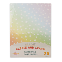 Load image into Gallery viewer, Love to Craft - Patterned Card Sheets - Pack of 25 - Fantasy Design
