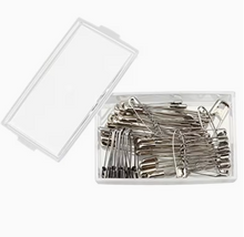 Load image into Gallery viewer, Trucraft - Mixed Size Safety Pins Set with Storage Box (100)
