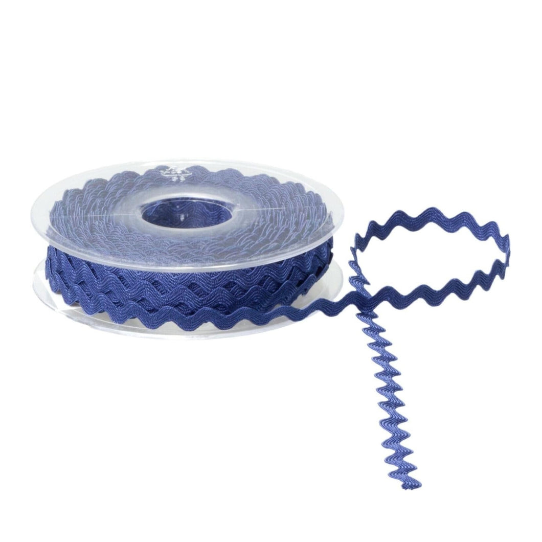 Trucraft - Ric Rac Trim - NAVY BLUE - 6mm Wide - 5 Metre Length