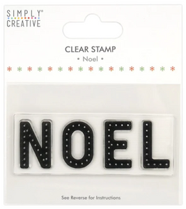 Simply Creative - Noel - Clear Stamp - 9.5cm x 4cm