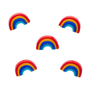 Trucraft - 25mm - Rainbow Shank Buttons - Pack of 5