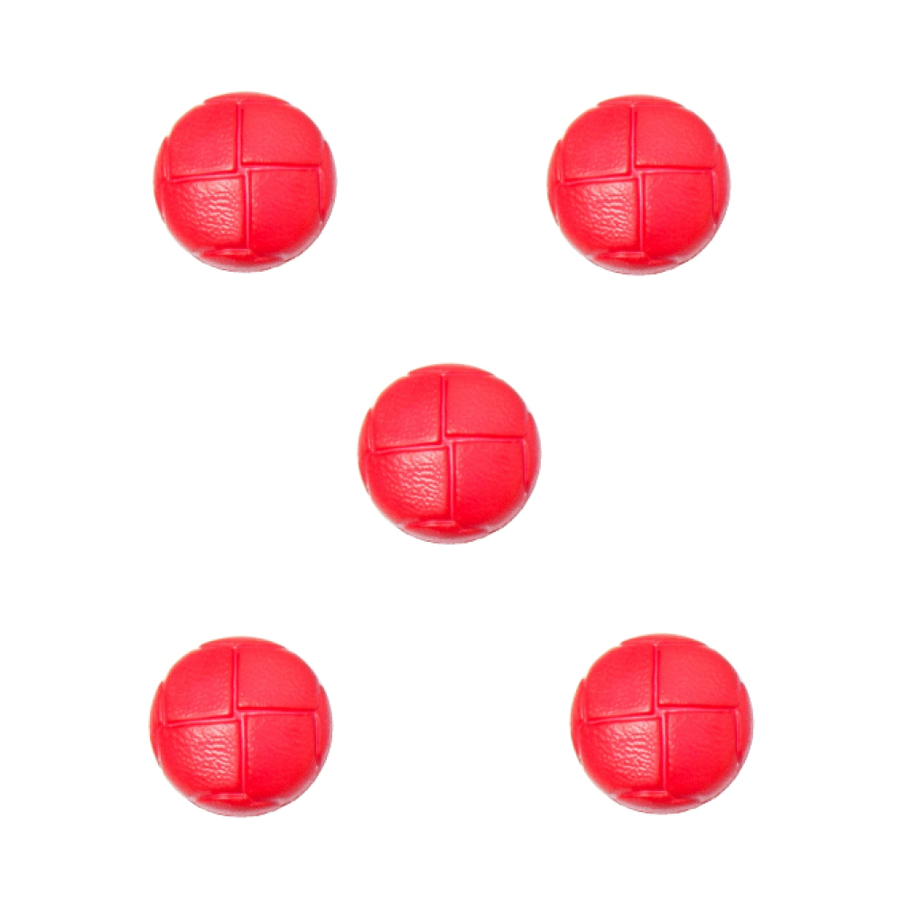 Trucraft - 18mm - Football Shank Buttons - Pack of 5 - Red – www ...