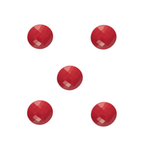 Load image into Gallery viewer, Trucraft - 20mm Red Facet Buttons - Shank Fitting - Pack of 50
