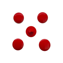 Load image into Gallery viewer, Trucraft - 11mm - Flat Round Shank Buttons - Pack of 5 - Red
