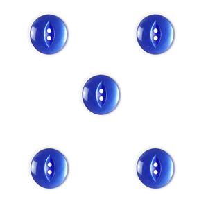 Trucraft - 19mm Fish Eye Buttons - Royal Blue - Pack of 5