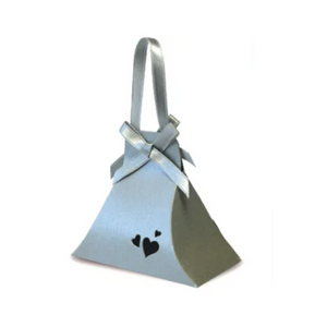 Trucraft - Wedding Favour Boxes - Handbags - Silver Pearlescent - Pack of 10