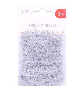 Simply Creative - Skinny Tinsel - Silver - 3 Metres