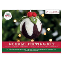 Load image into Gallery viewer, Simply Make - Needle Felting Kit - Christmas Pudding
