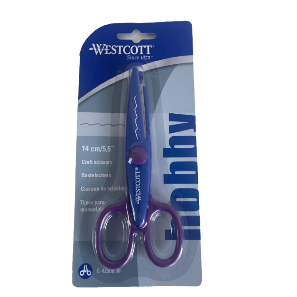 Westcott - Decorative Zig Zag Edge Craft Scissors - 14cm