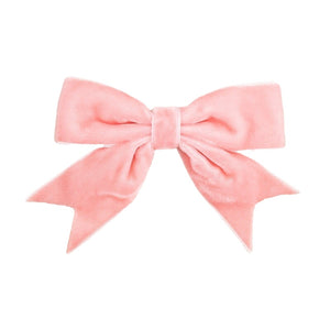 Trucraft - 8.5cm Velvet Ribbon Double Craft Bows - Rose Pink - Pack of 5